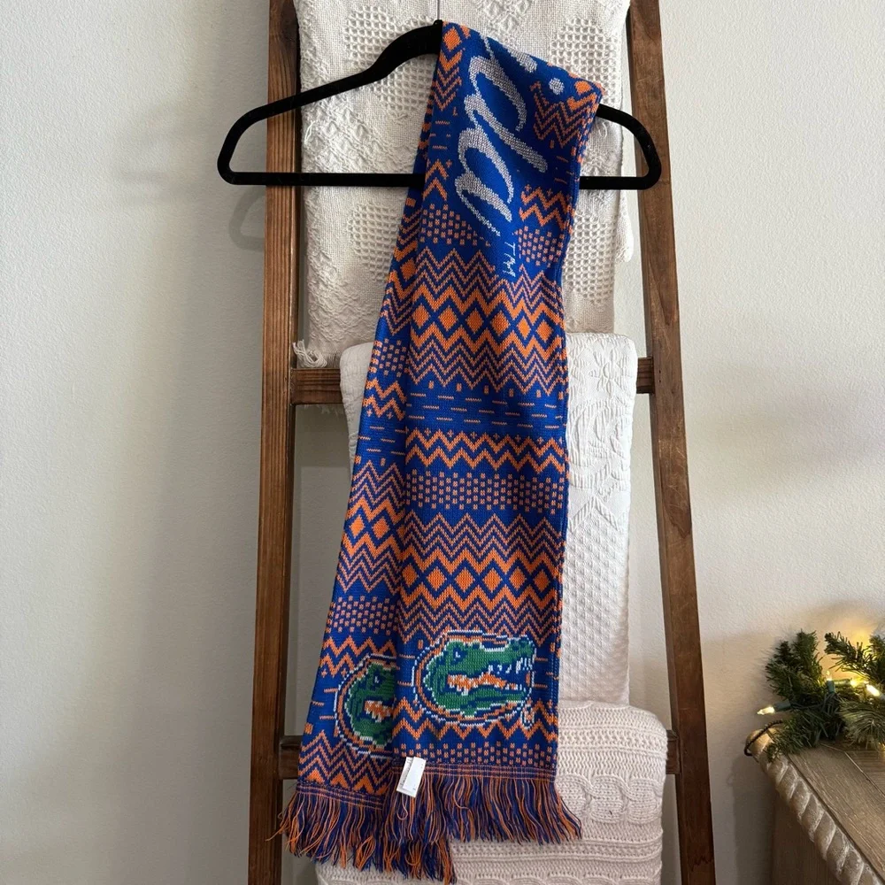 Knit Florida Gators Orange and Blue Scarf